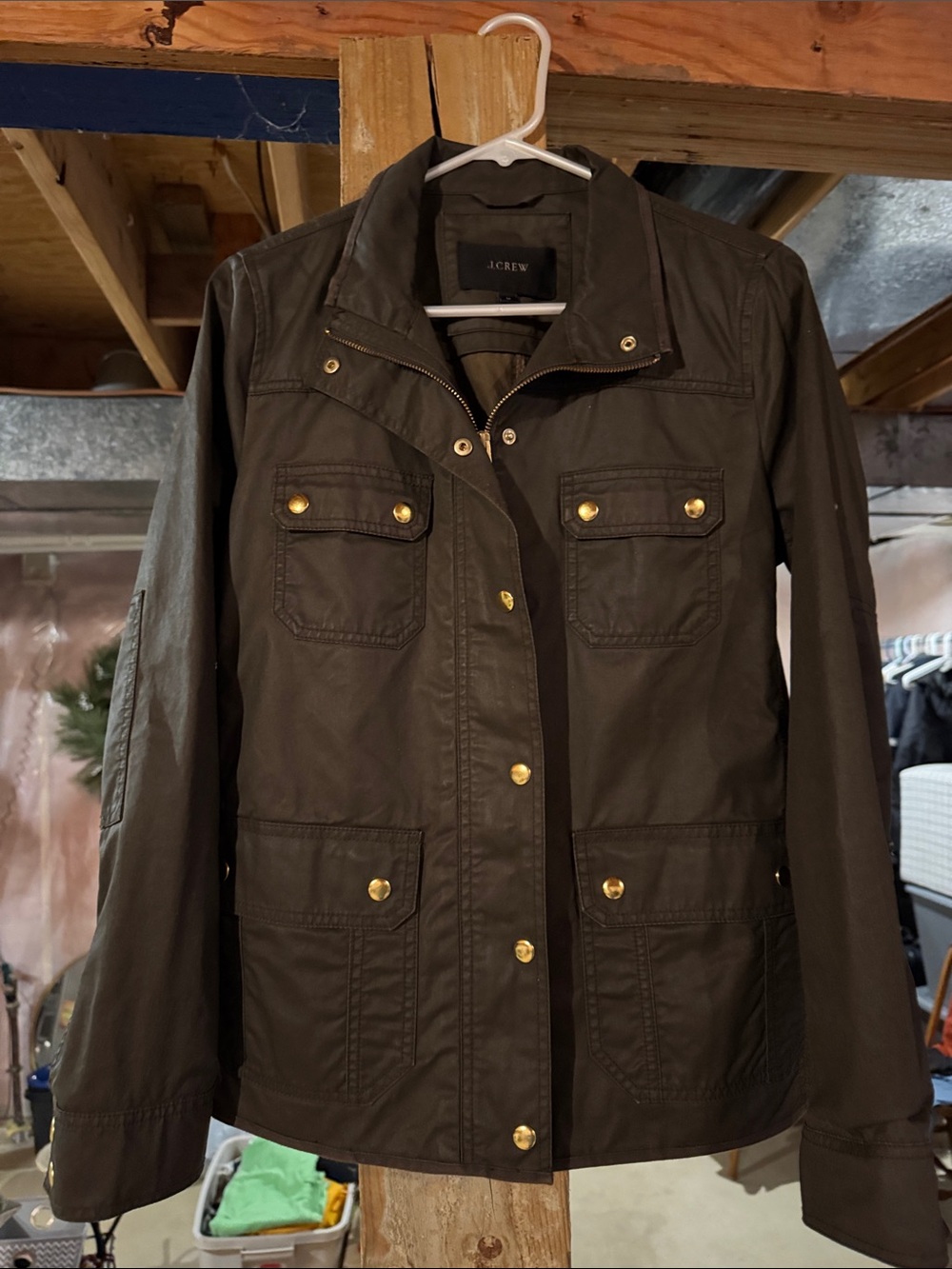 J.CREW Downtown Field Jacket Utility Jacket Army Green Medium